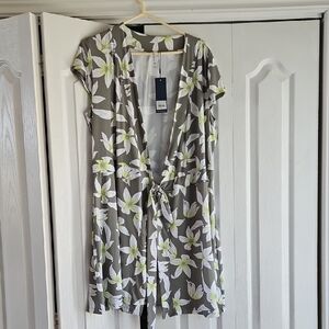 Floral Tie-Front Dress